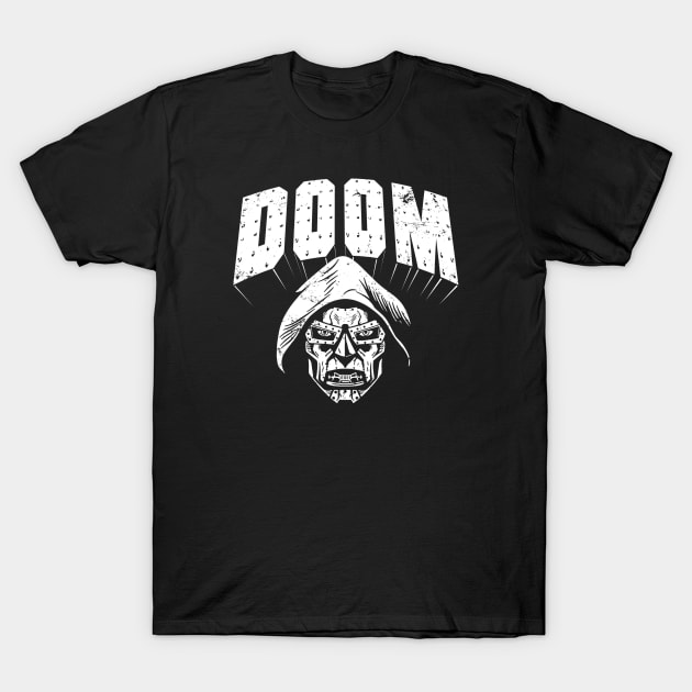 Doom! (Black Print) T-Shirt by Nerdology